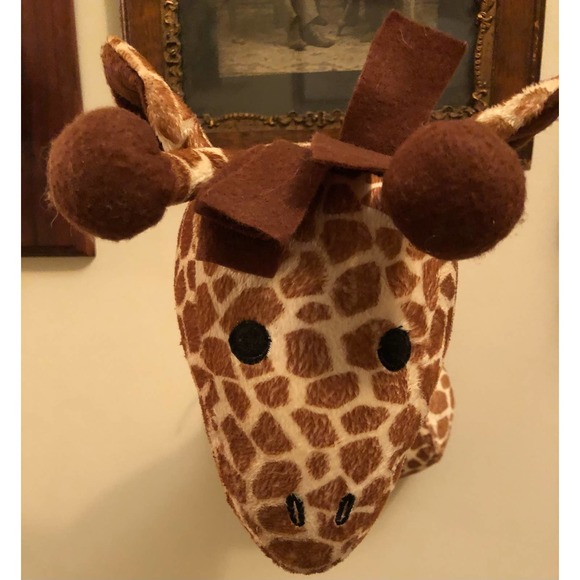 Plush Giraffe Wall Hanging - Picture 1 of 7